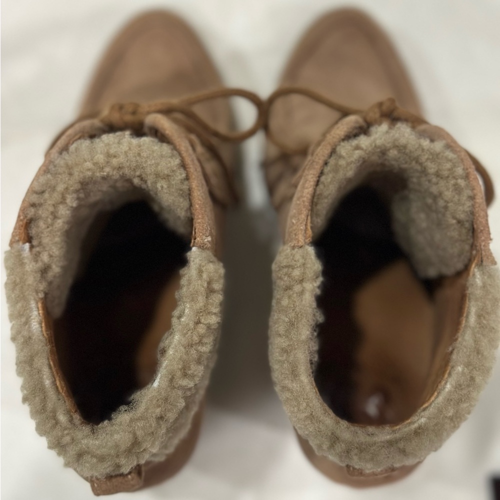 Women's Tan Suede UGG Ankle Boots - Picture 6 of 7